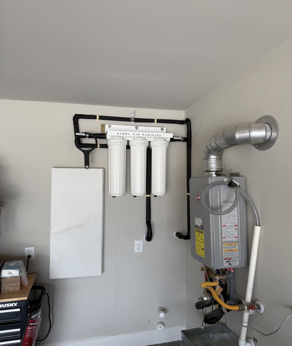 Tankless water heater installation