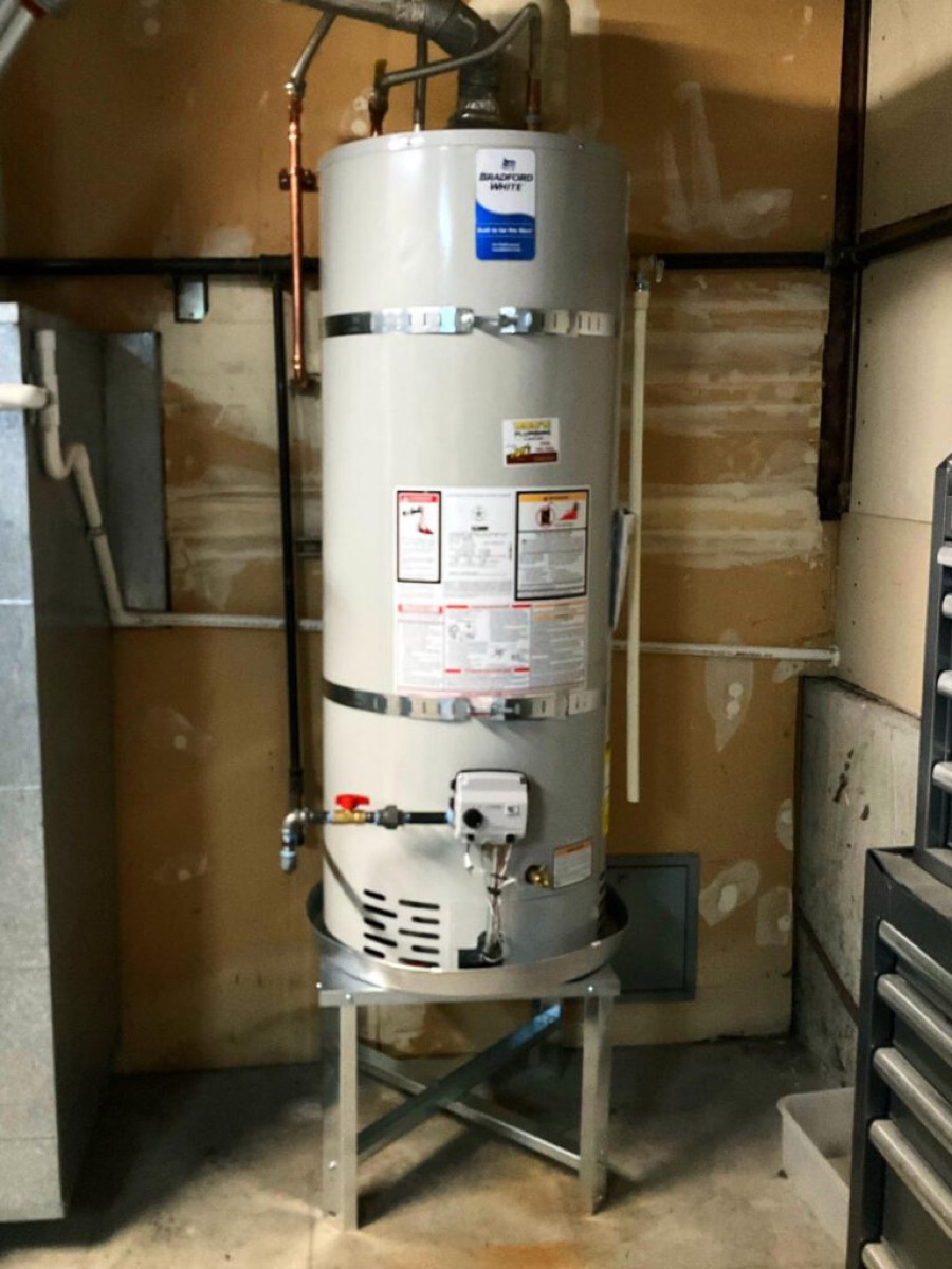Water heater leak repair completed by Bee's Plumbing in Tacoma, WA
