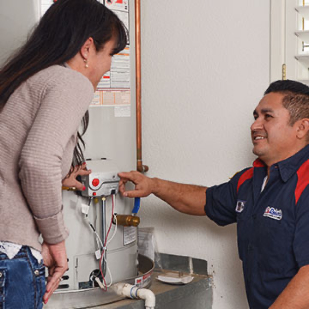 Water heating service image