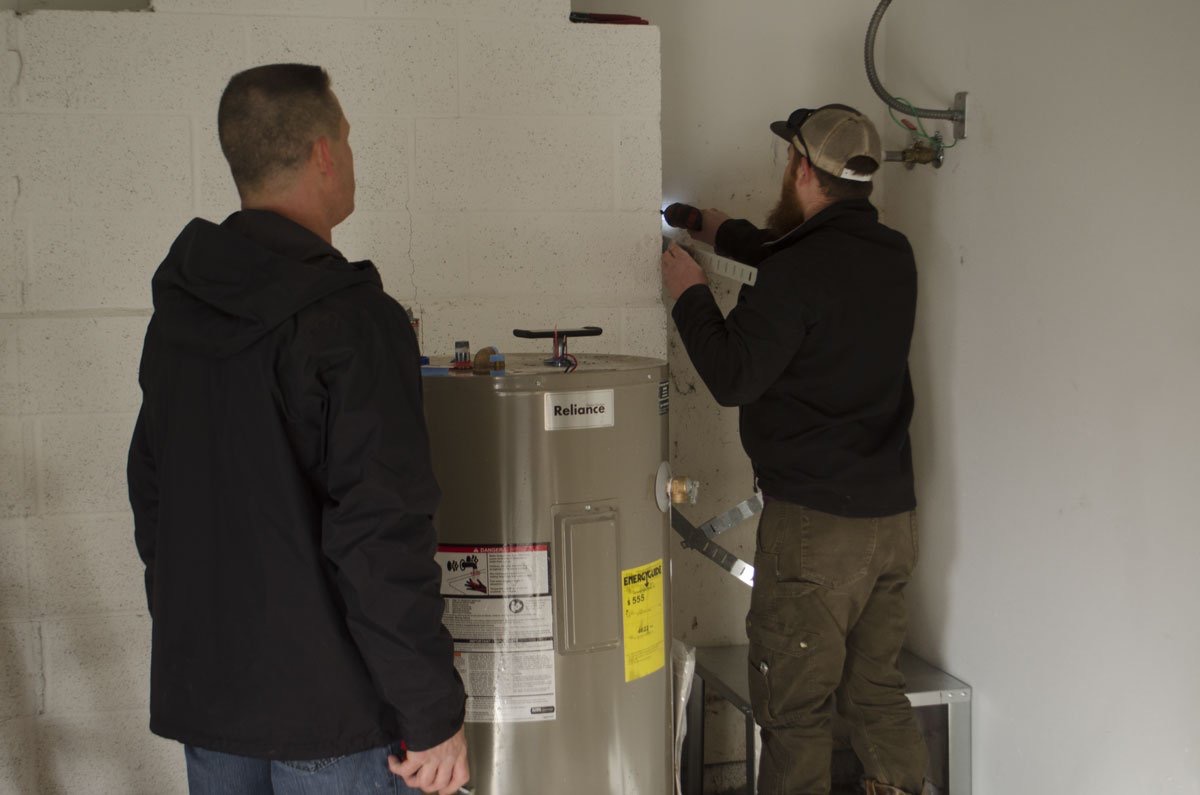 Water heater installation in Vancouver, WA (filename indicates 2024 install)