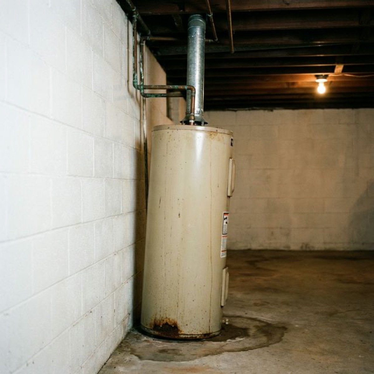 Before photo: setup prior to tankless upgrade