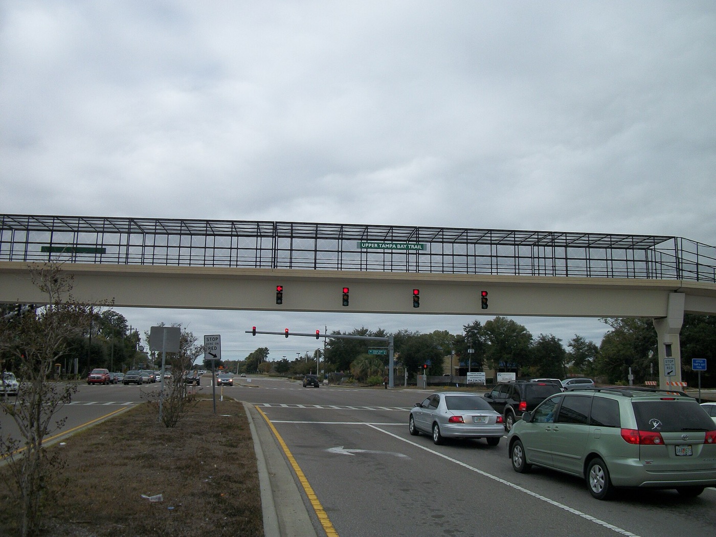 Upper Tampa Bay Trail bridge crossing Gunn Highway near Citrus Park Drive