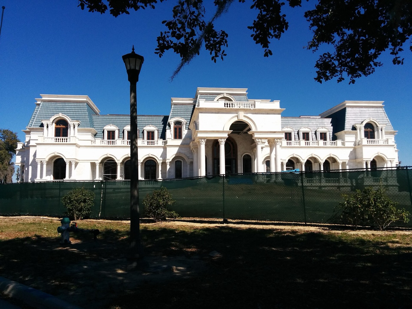 Large French-style mansion under construction in Lake Butler Sound, Windermere area