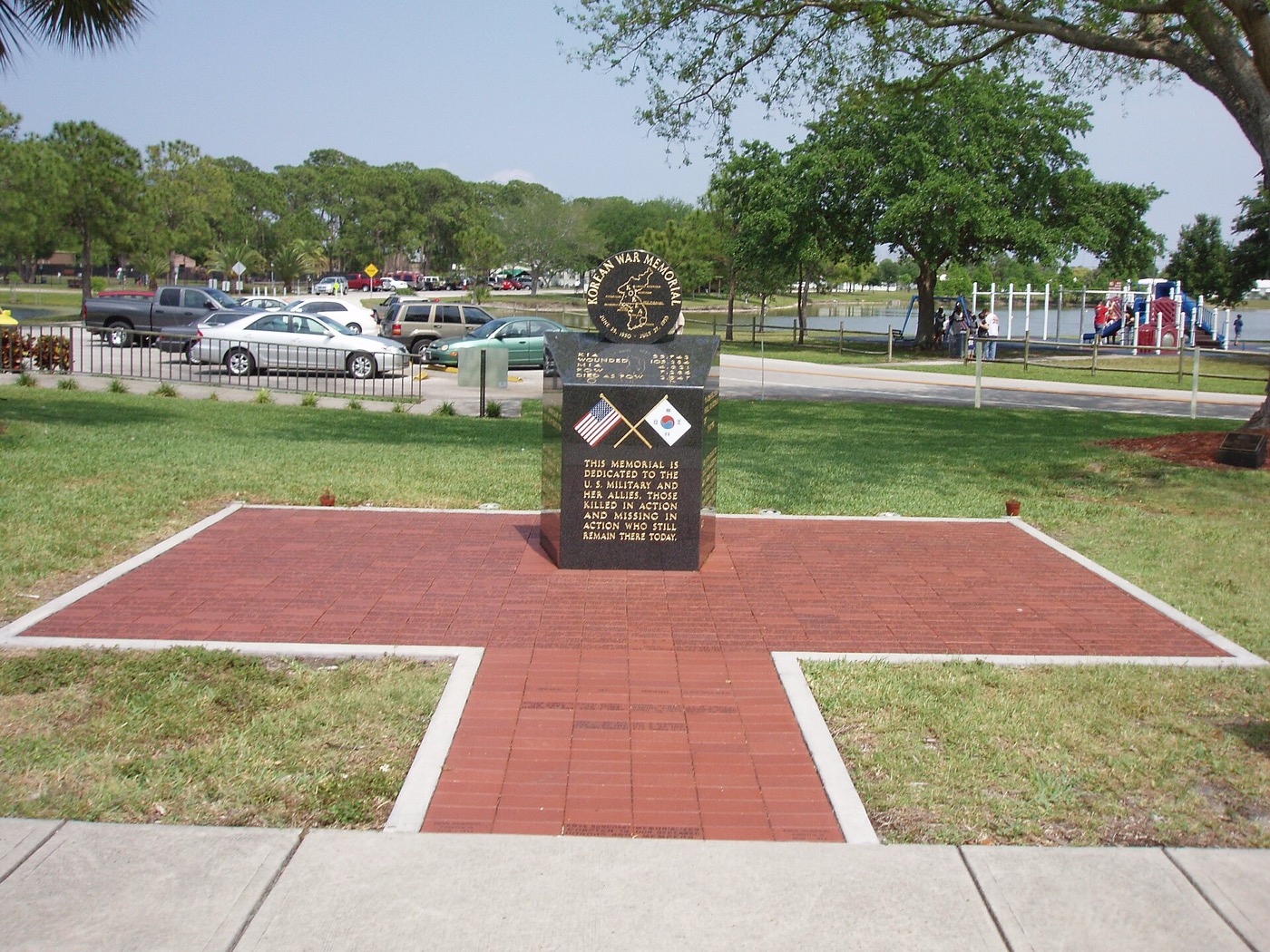 The Korean War memorial in Pinellas Park, Florida