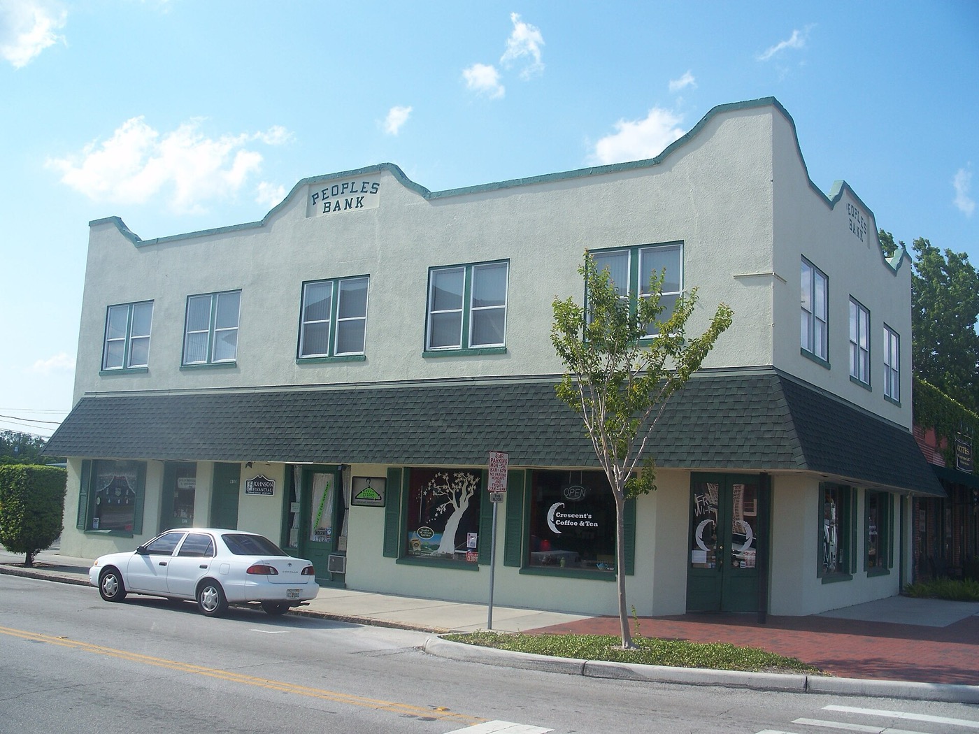 Historic People's Bank building in downtown St. Cloud, Florida