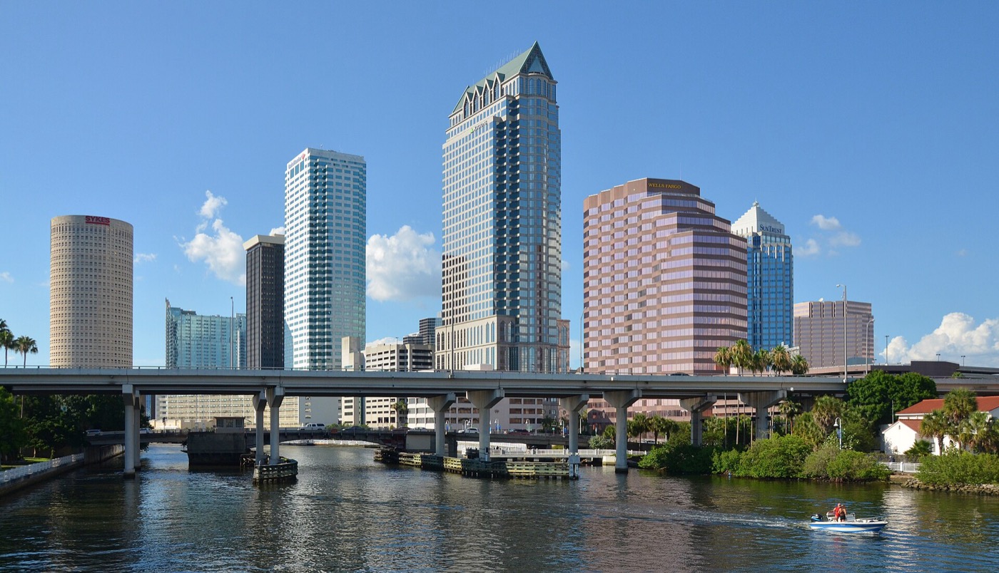 High-rise towers of downtown Tampa, Florida
