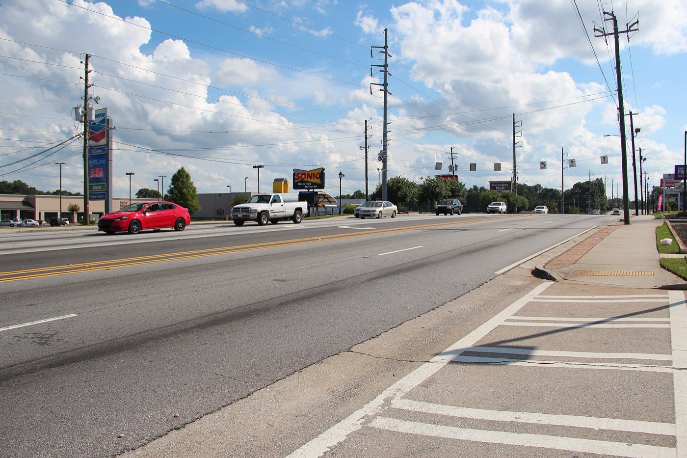 State Route 154 through Belvedere Park, Georgia