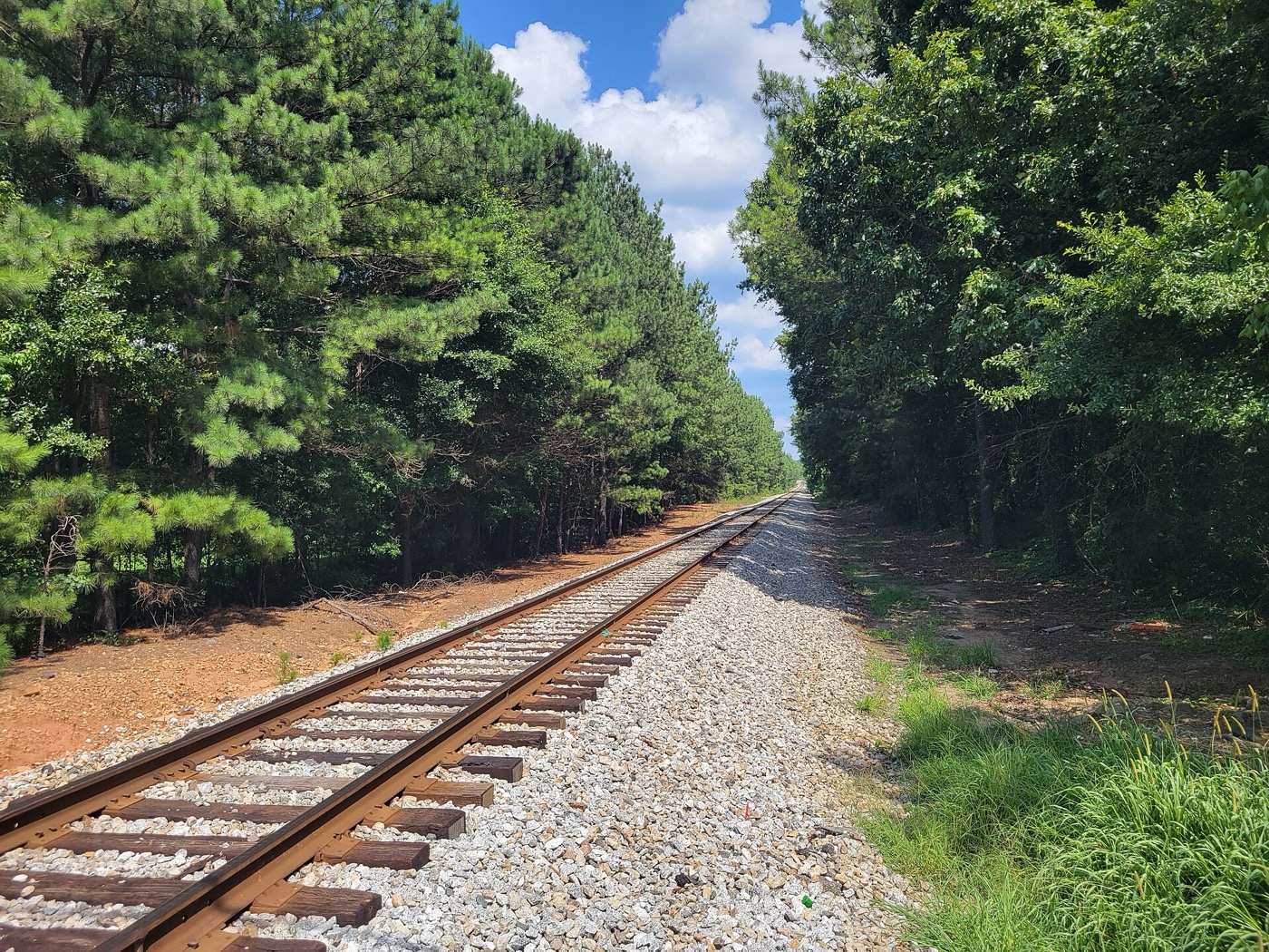Railroad tracks running through Redan, Georgia