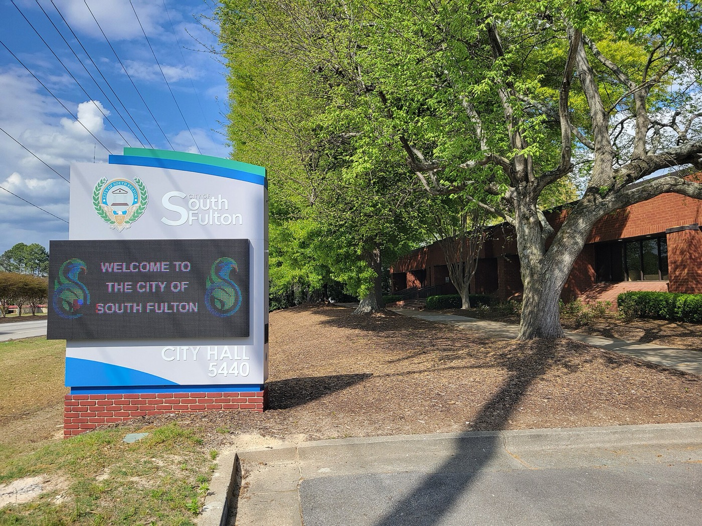 Exterior of South Fulton City Hall in South Fulton, Georgia
