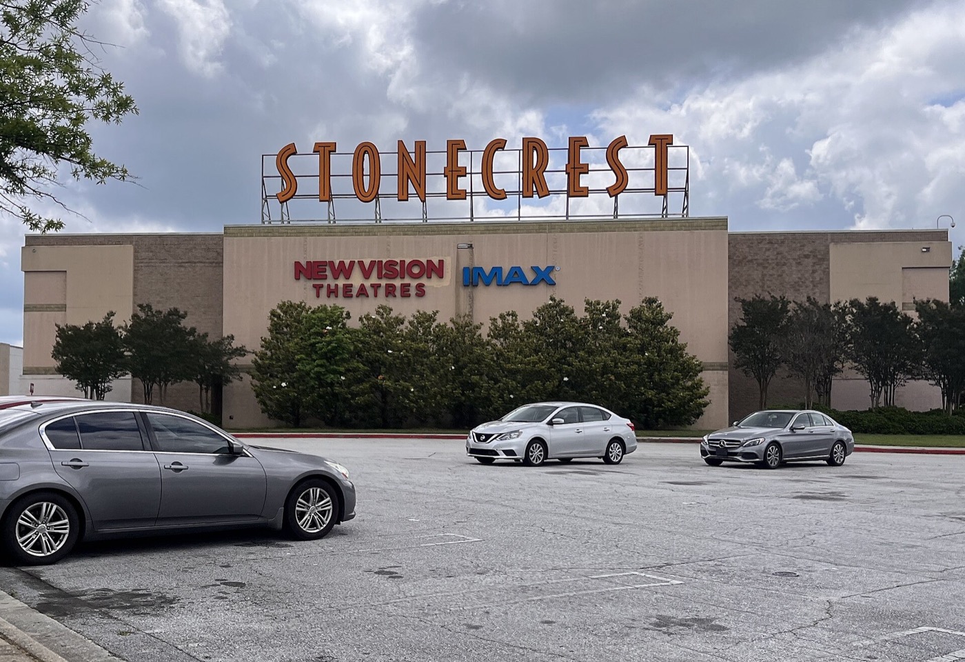 Exterior of the Mall at Stonecrest in May 2023
