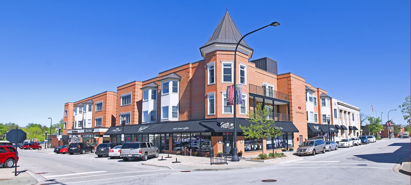Cook Street in downtown Barrington, Illinois