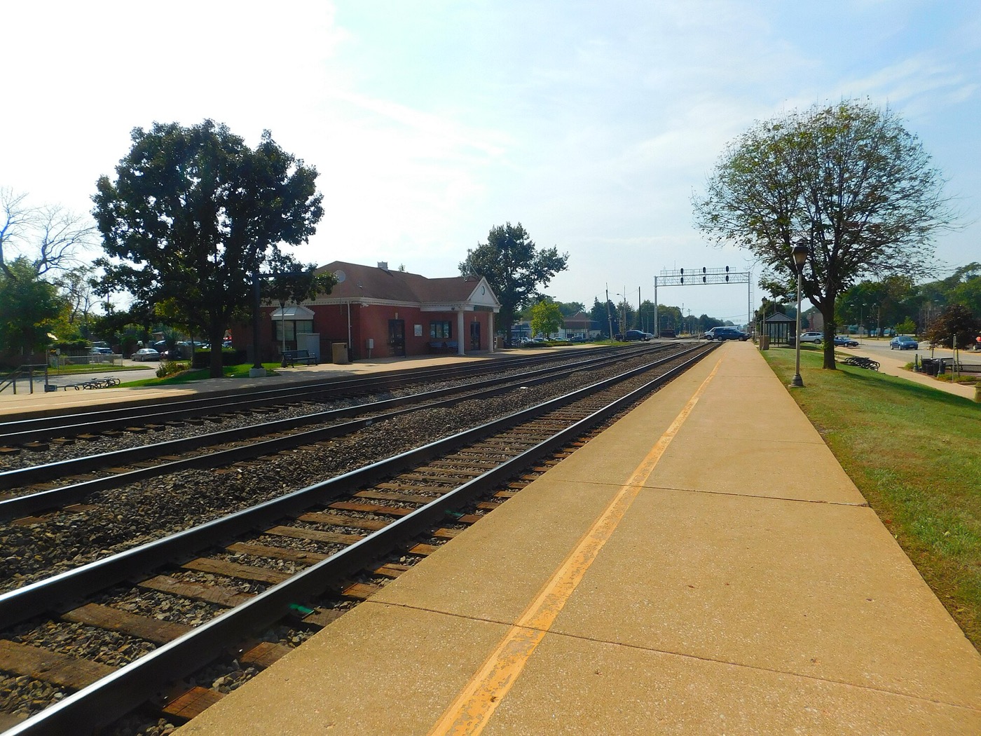 The Brookfield Metra station in Brookfield, Illinois