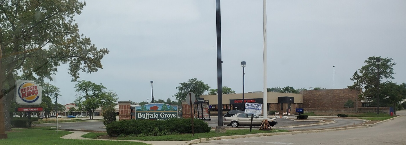 Buffalo Grove welcome sign along Dundee Road