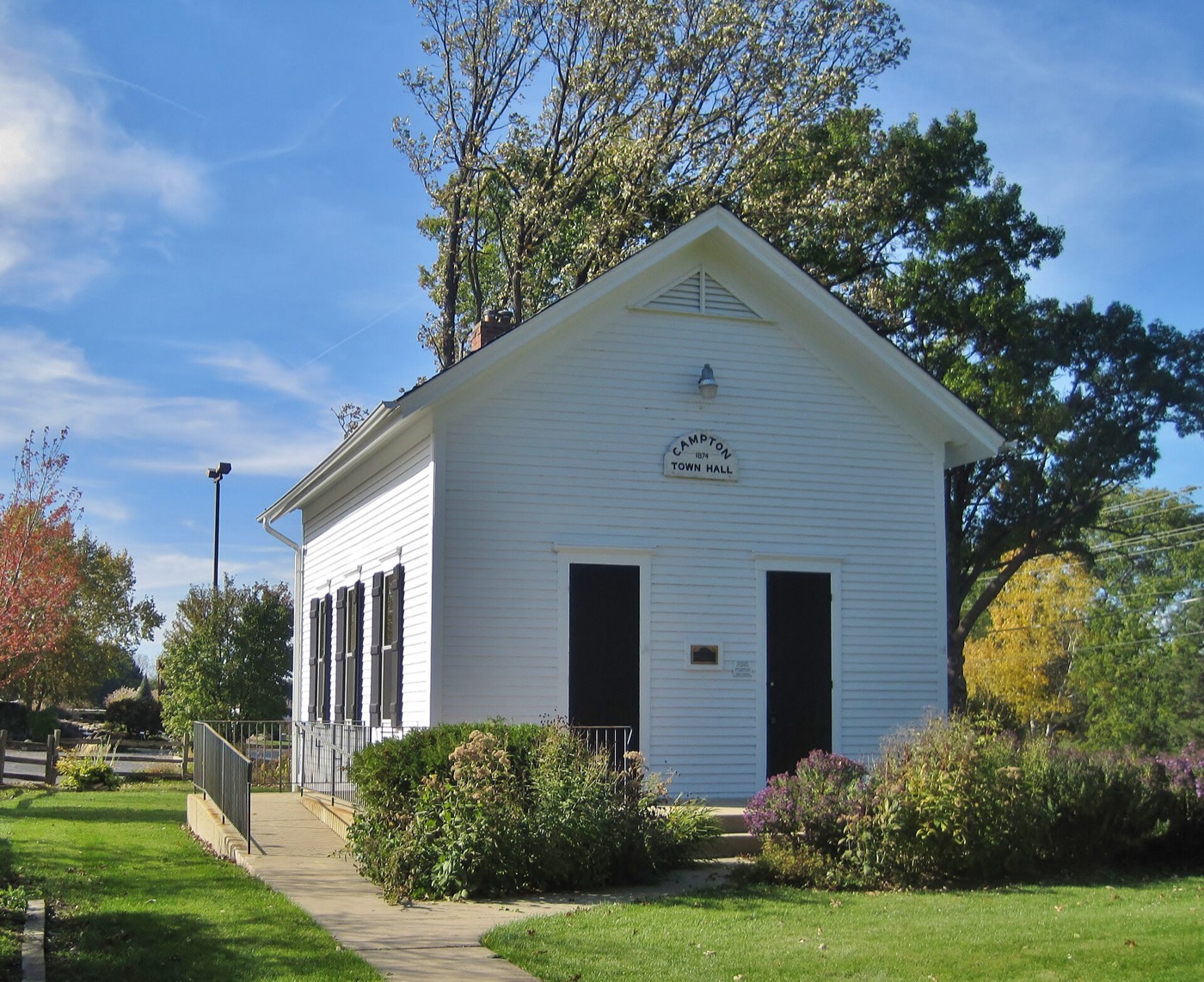 The 1874 Campton Town Hall in Campton Hills