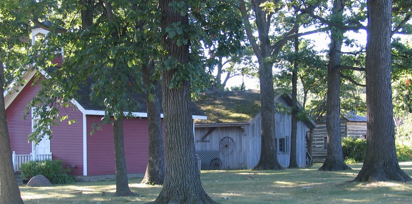 Historic buildings at the Deerfield Historic Village