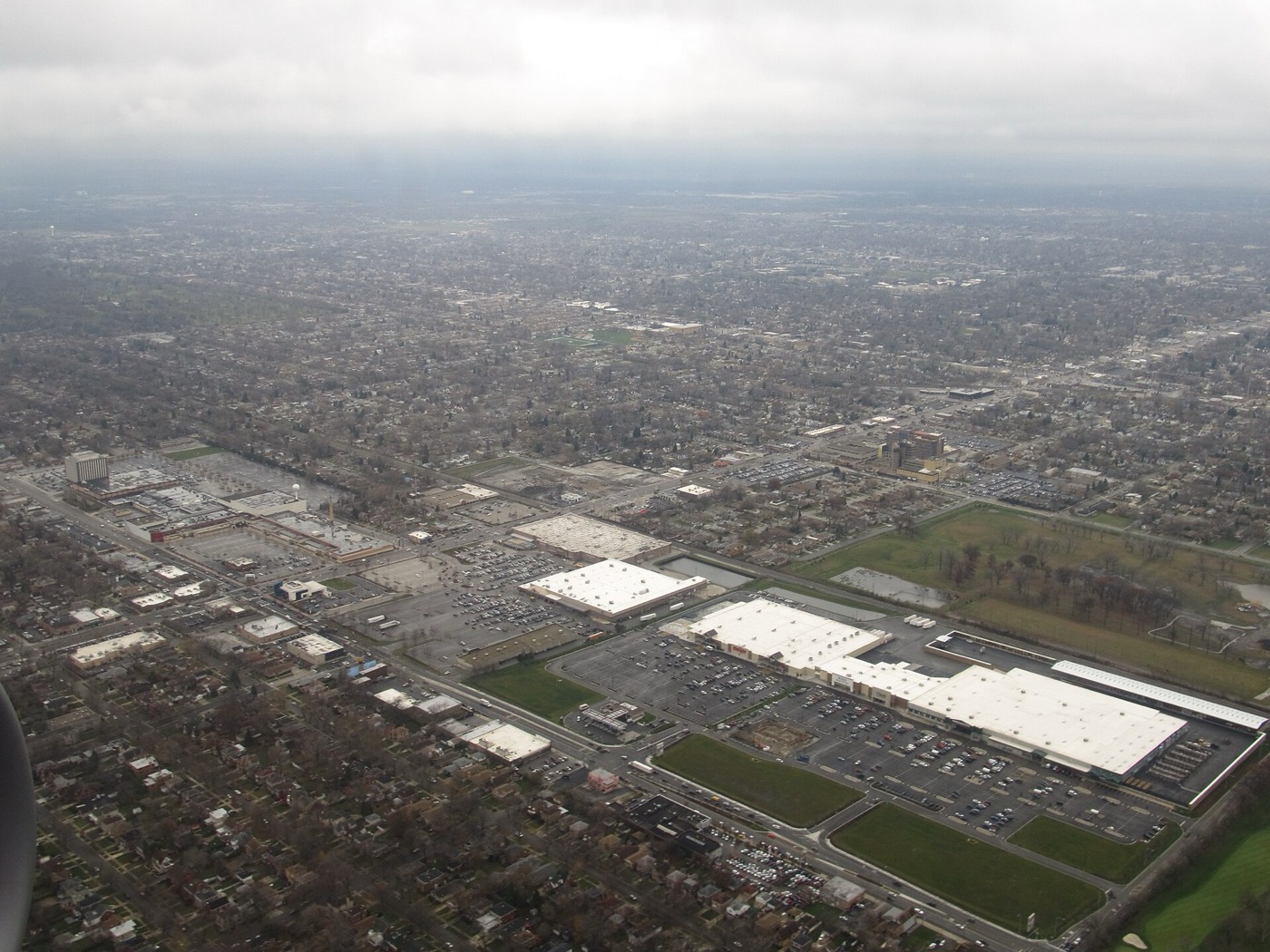 The former Evergreen Plaza shopping center in Evergreen Park