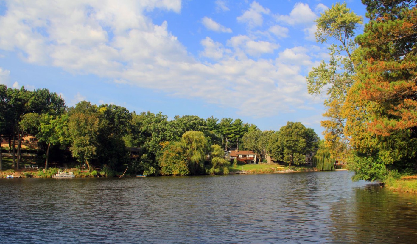 Woods Creek Lake in Lake in the Hills, Illinois
