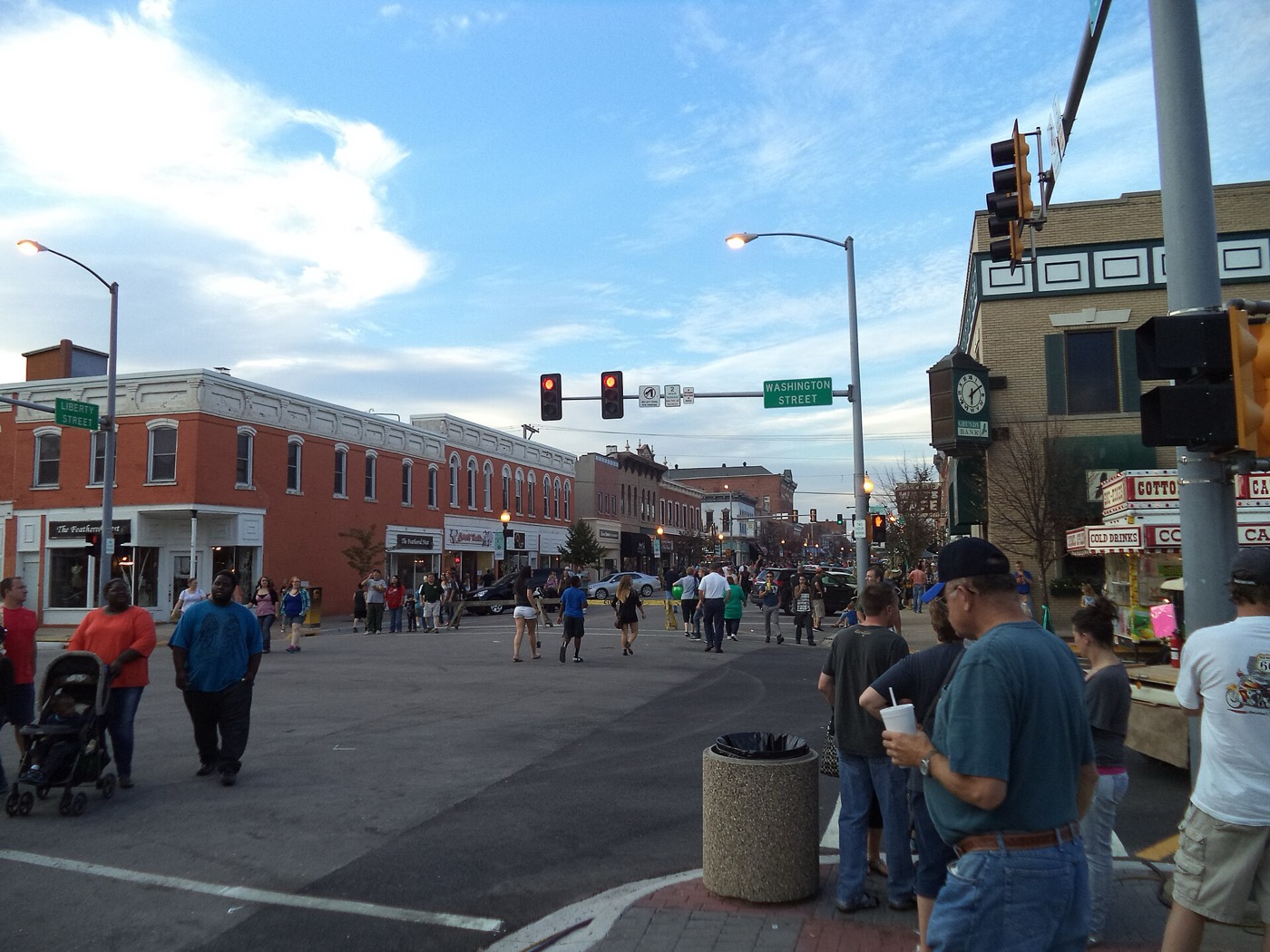 Downtown Morris, Illinois, during the Grundy County Corn Festival