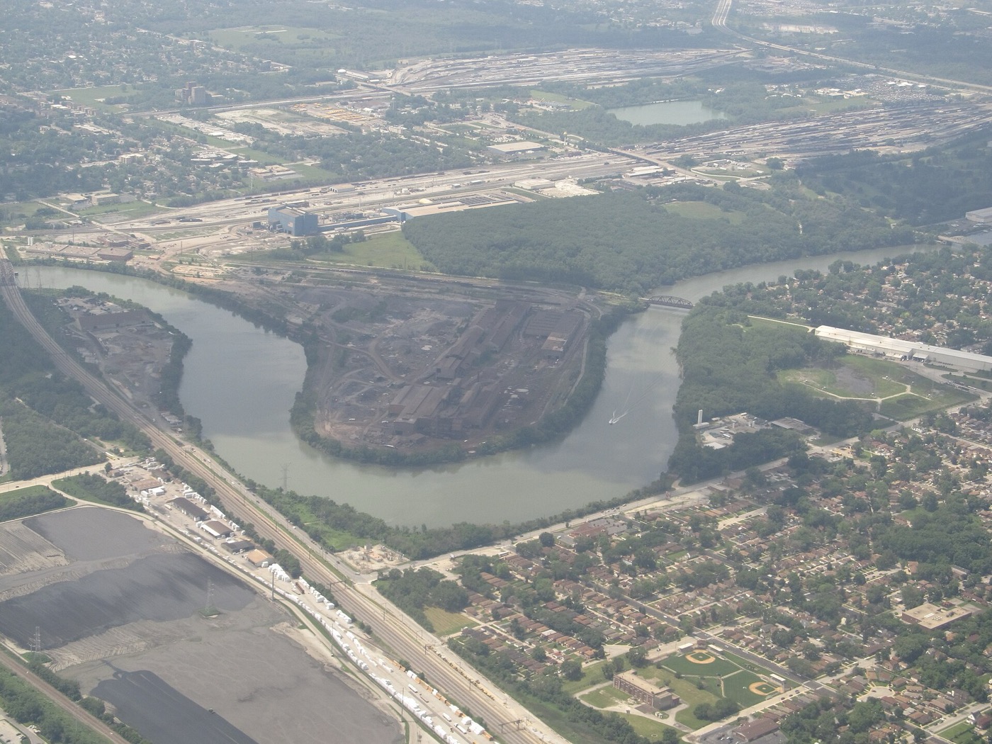 The steel strip mill in Riverdale, Illinois