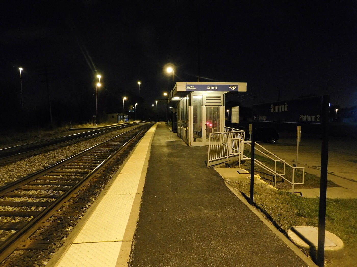 Summit station on Metra's Heritage Corridor in Summit, Illinois