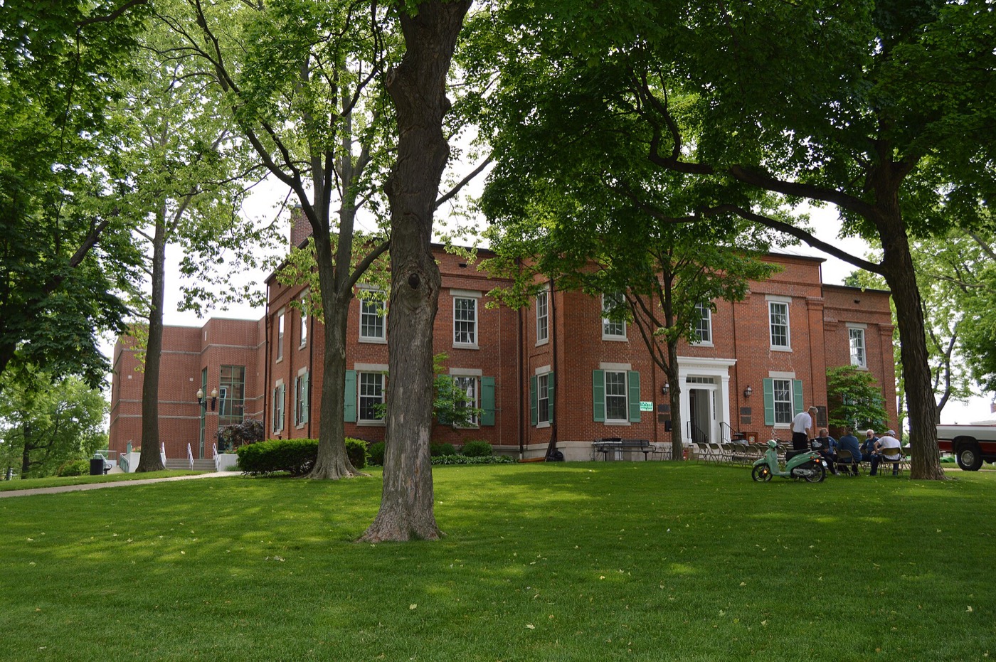The Monroe County Courthouse on Courthouse Square in Waterloo, Illinois