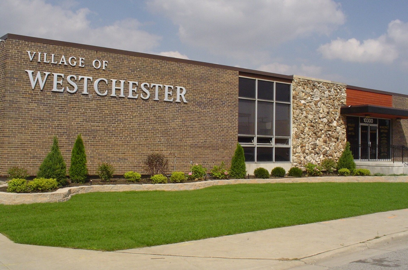 Front exterior of the Westchester Village Hall