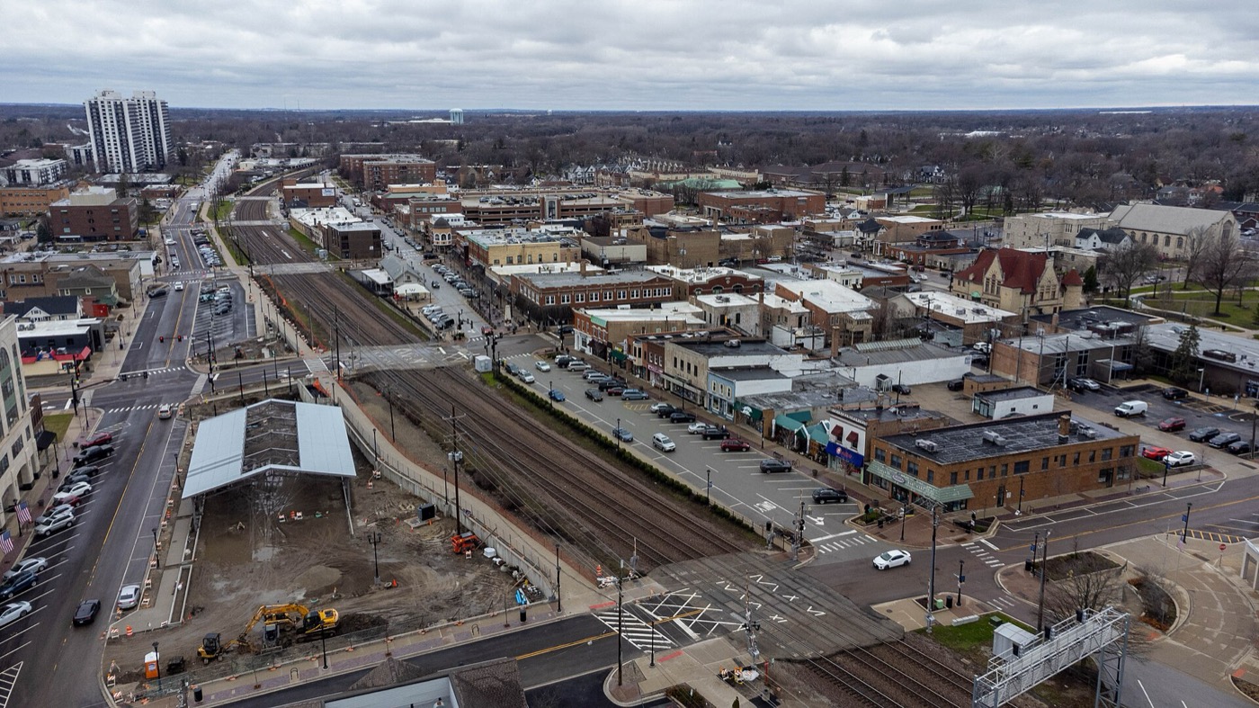 Buildings of downtown Wheaton, Illinois