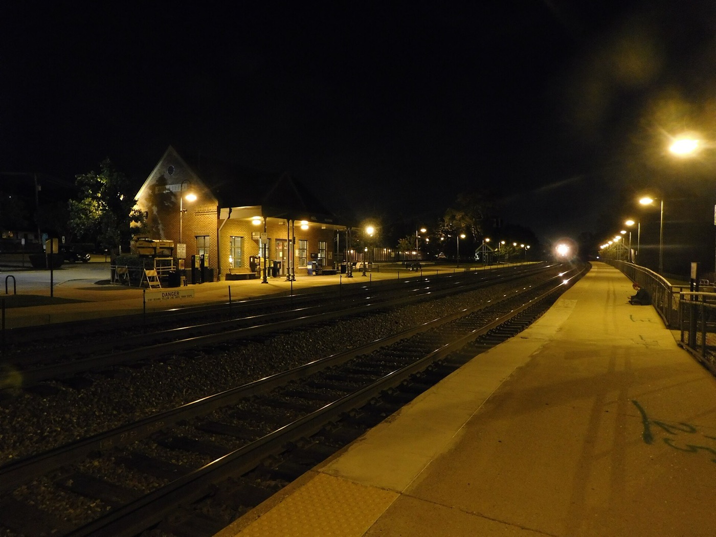 The Winfield Metra station in Winfield, Illinois