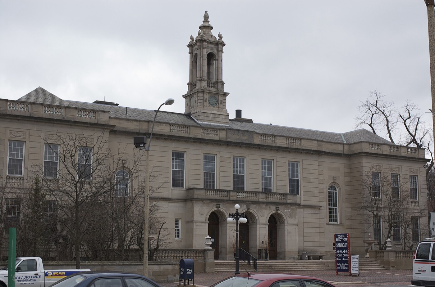Arlington Town Hall in Arlington, Massachusetts