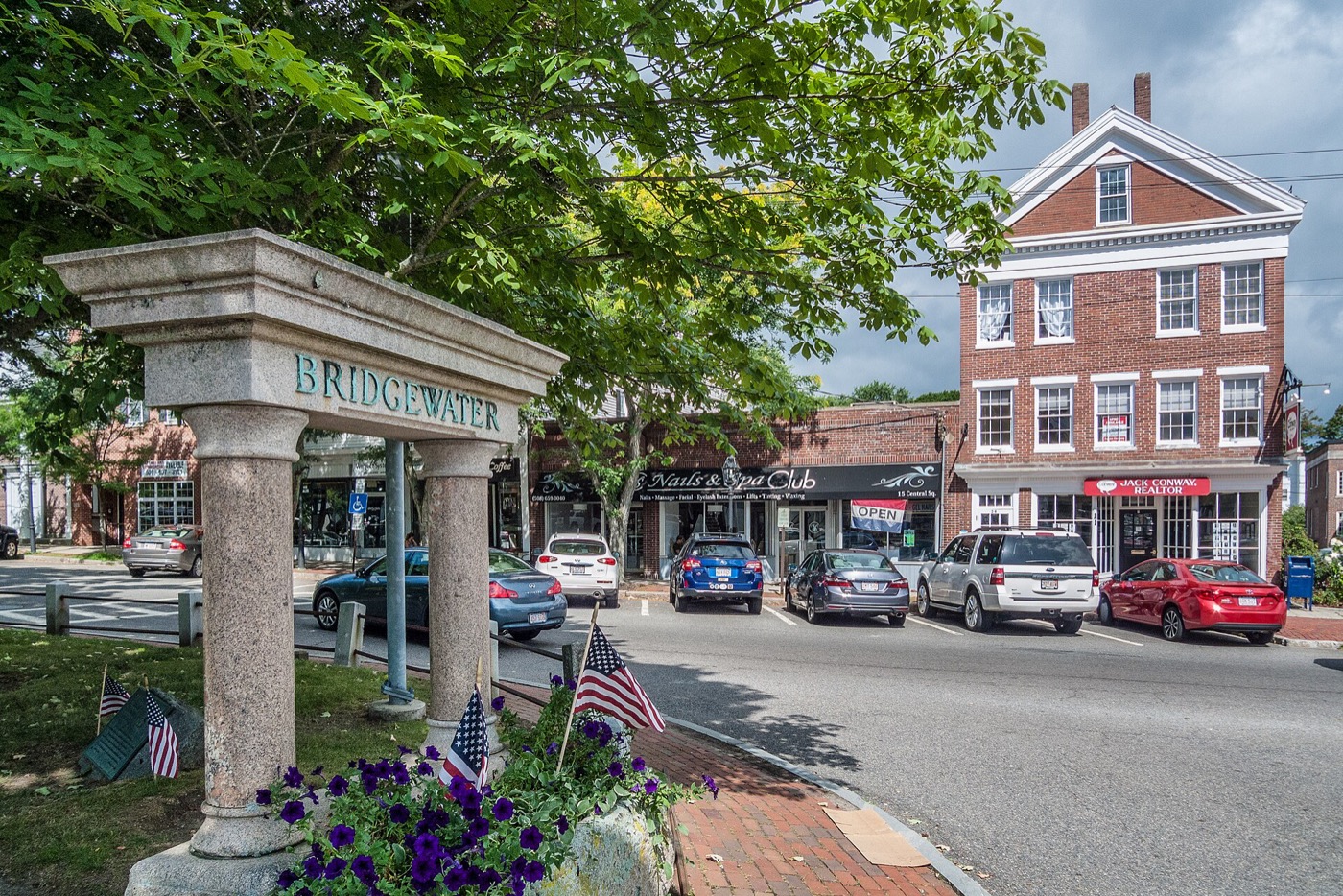 Central Square in Bridgewater, Massachusetts