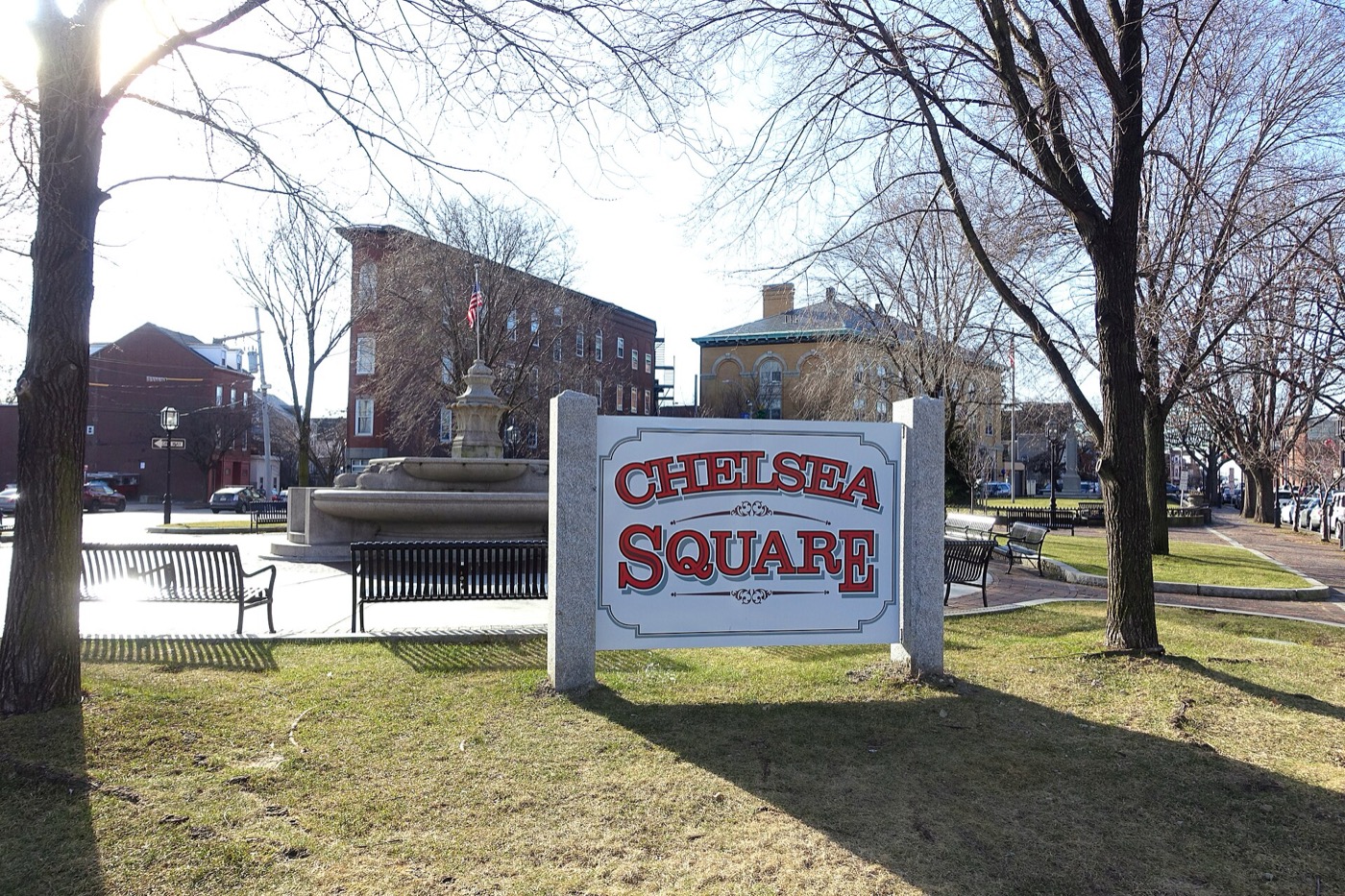 Buildings around Chelsea Square in Chelsea