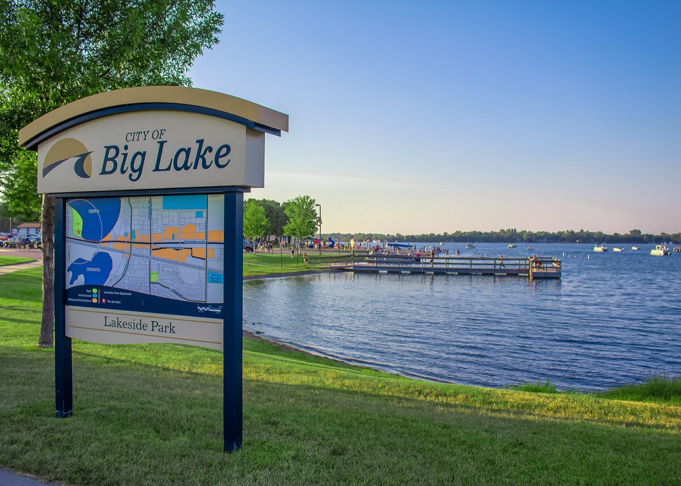 Lakeside Park on the shore of Big Lake in Big Lake, Minnesota