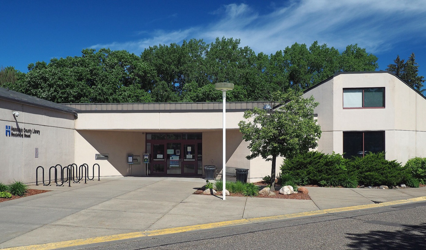 Rockford Road Library building on 42nd Avenue North in Crystal