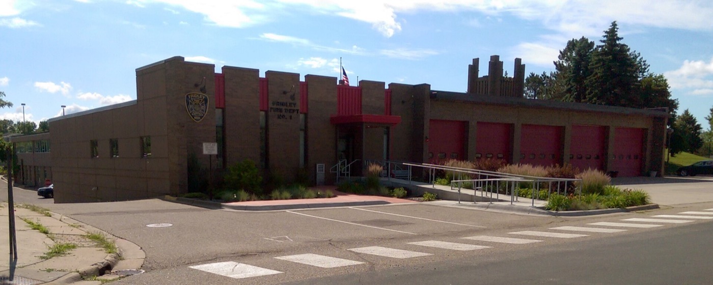 Fridley City Hall and fire station entrance