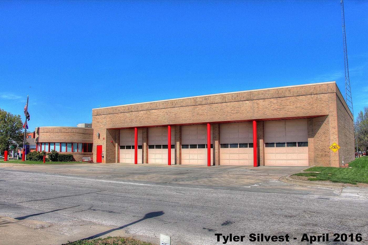 Belton Fire Department Station 1 at 223 Main Street in downtown Belton, Missouri