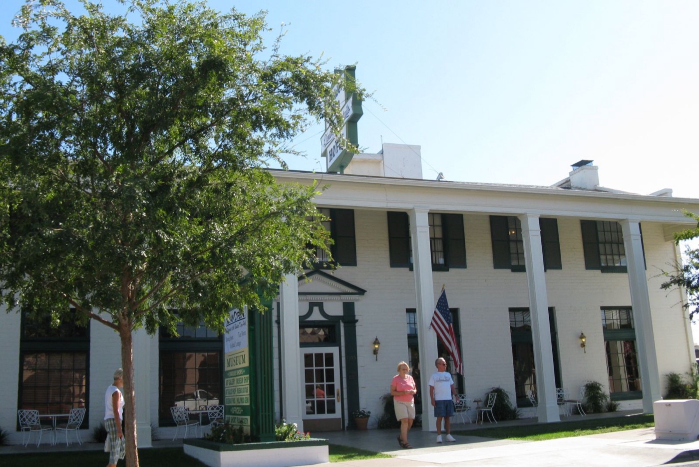 The historic Boulder Dam Hotel in downtown Boulder City, Nevada