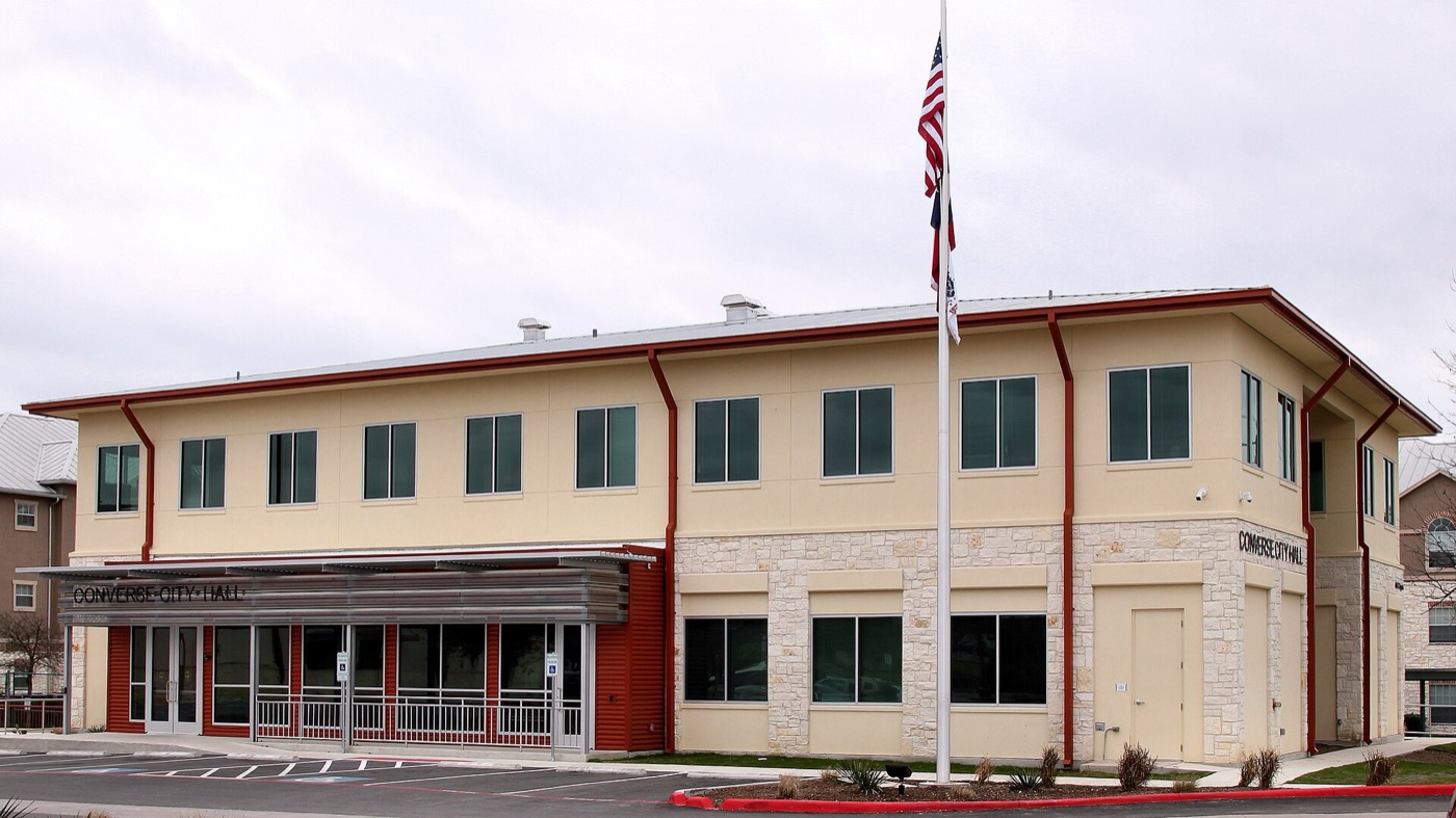 Converse City Hall building in Converse, Texas