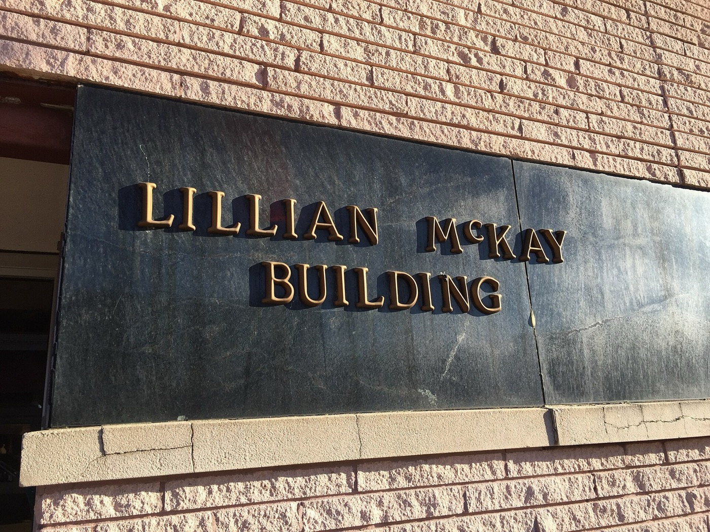 Front of the Lillian McKay Building, home of the Humble City Museum, in Humble, Texas