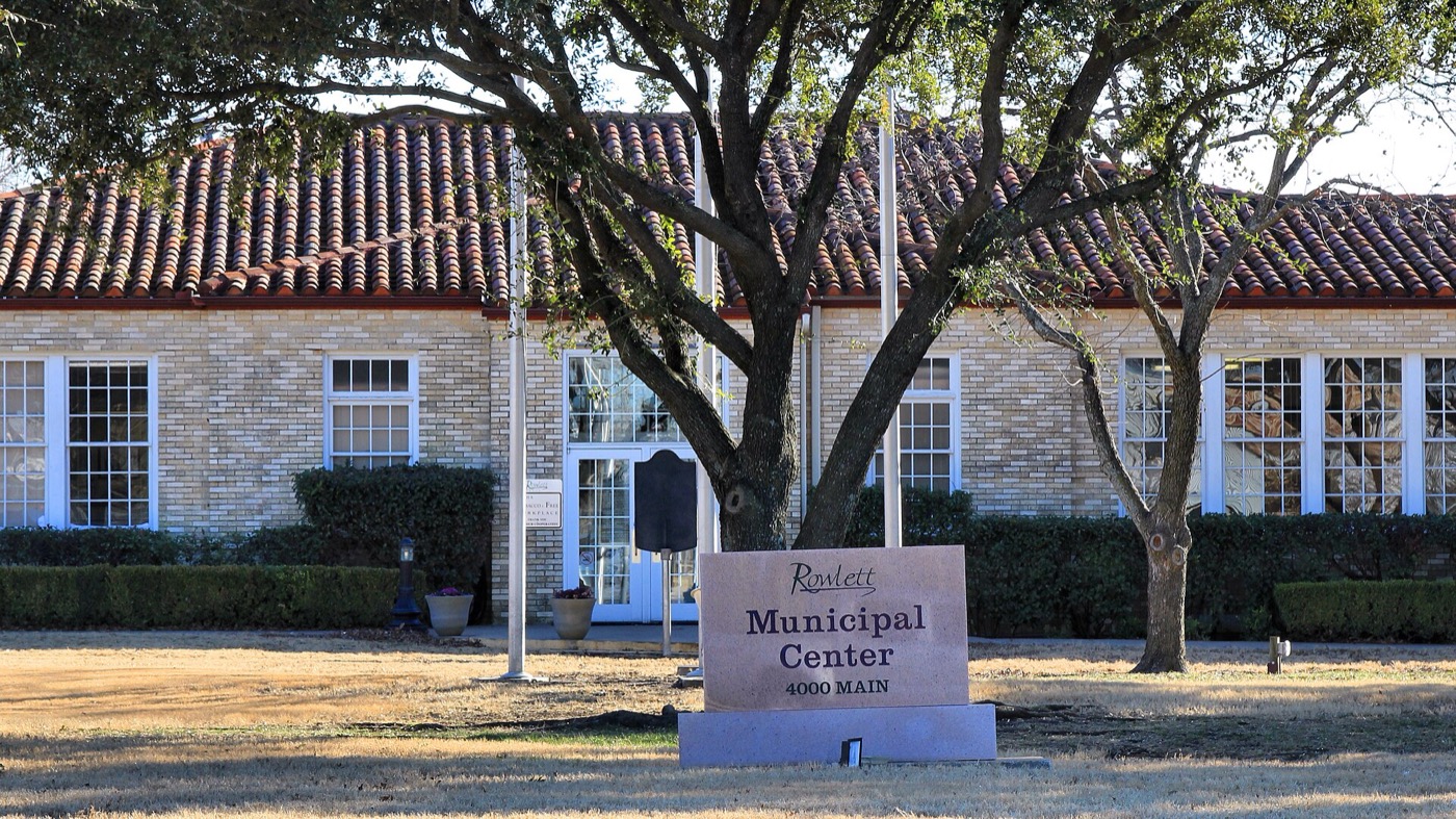 The Rowlett, Texas municipal building