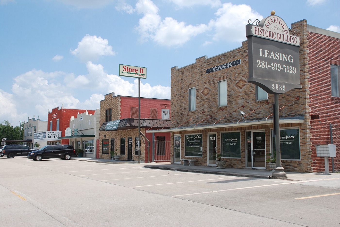 Historic buildings in Stafford, Texas
