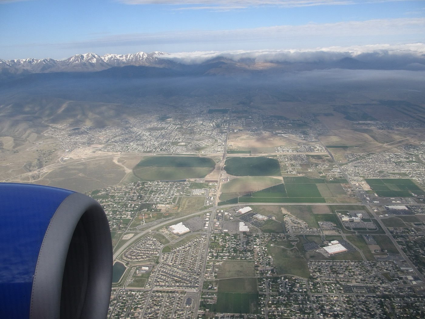 Aerial view of Riverton and Herriman neighborhoods in the southwest Salt Lake Valley